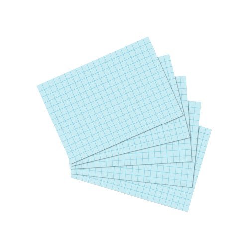 Herlitz - Karty do kartotky A7, modr, tvereek
