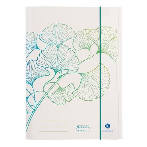Herlitz - Desky s gumou A4 Ginkgo
