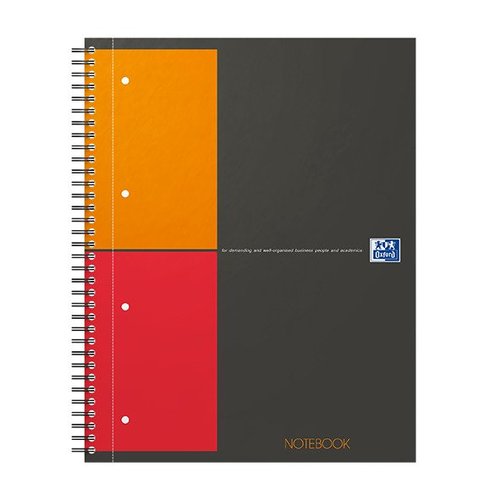Oxford - Blok spirlov Oxford International  Notebook A4+/80 list, tverekova