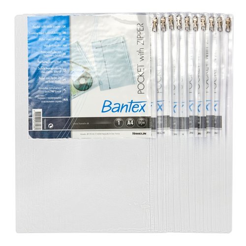 Bantex - Obal se zipem na vku Bantex A4/10 ks