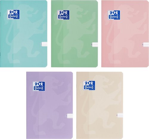 Oxford - Seit Oxford Touch Pastel A5/16 list, dvojit linkovan, mix