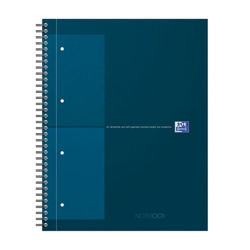 Oxford - Blok spirlov Oxford International Notebook A4+/80 list, tverekovan