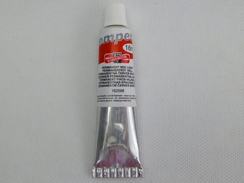 Barva temperov svtl erve permanentn 16ml