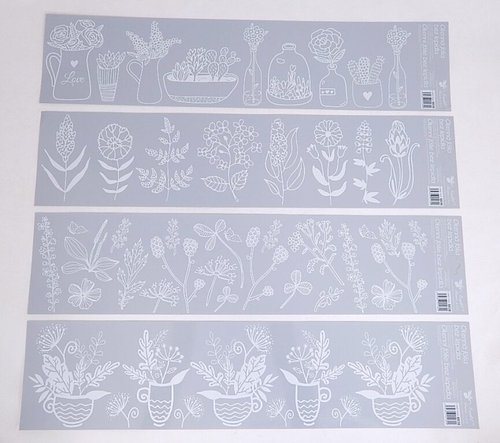 Dekorace okenn pruhy bl 64x15 cm /6838/