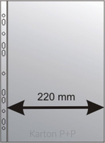 Karton P+P Prhledn obal A4 U MAXI,100my eurozvs