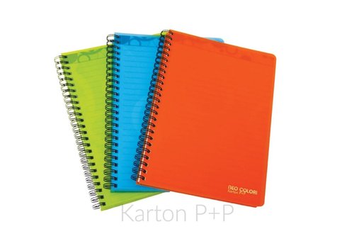 Karton P+P Twin wire blok A5 PP NEO COLORI oranov