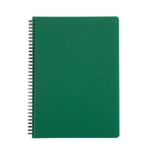Twin wire blok A4 PP Classic zelen