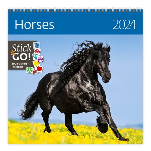 Stil Kalendář Horses 2024