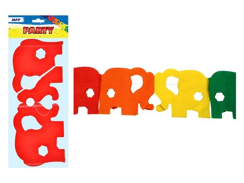 Girlanda papr G04 slon 4m (18 x 15 cm)