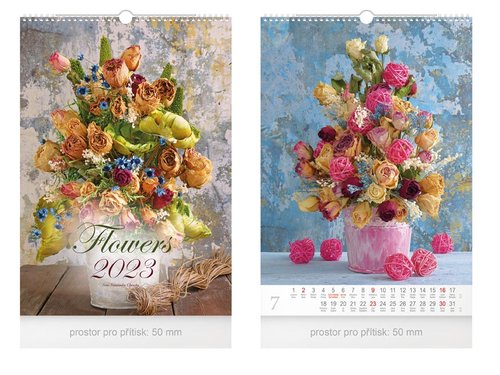 MFP Kalendář 2023 nástěnný Flowers