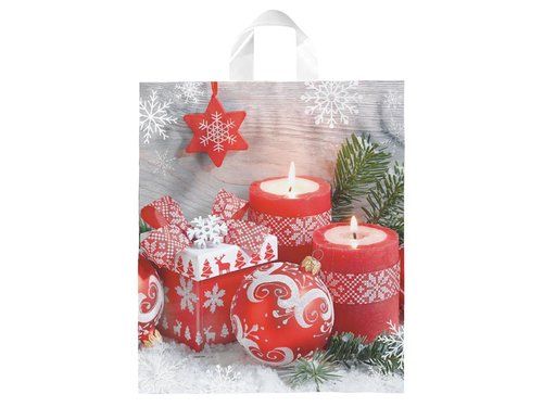 Igelitová vánoční taška vzor 4 40x46x8 (s uchem)