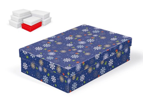 Krabice dárková vánoční A-V001-C 28x18x7cm