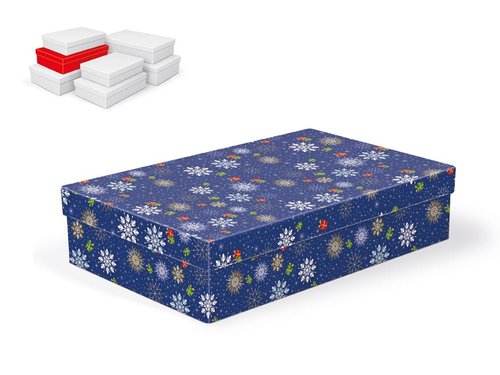 Krabice dárková vánoční A-V001-D 30x19x7cm