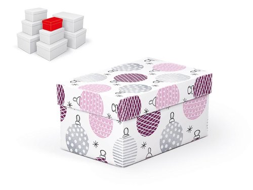 Krabice dárková vánoční B-V003-A 16x10x8cm