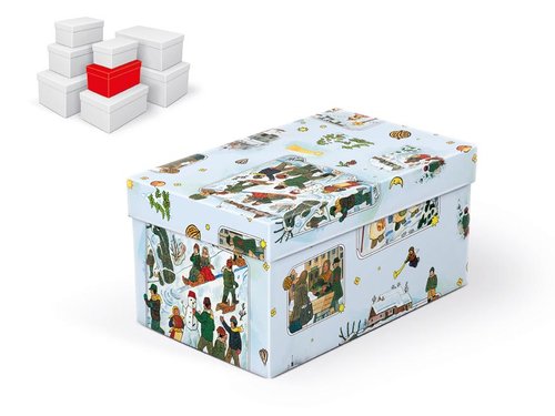 Krabice dárková vánoční B-V005-CL 20x12x10cm