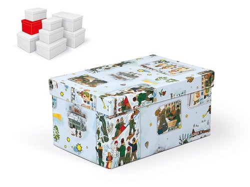 Krabice dárková vánoční B-V005-DL 22x14x11cm