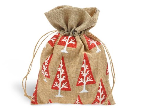 Sek textil vnon stromky 13x17cm