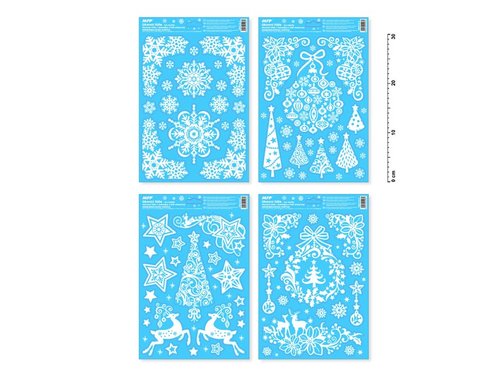 Okenn flie vnoce glitr VA003 20x30cm