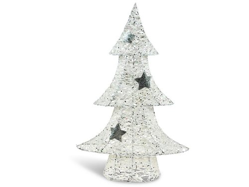 Stromeček bílý vánoční 43cm R2338