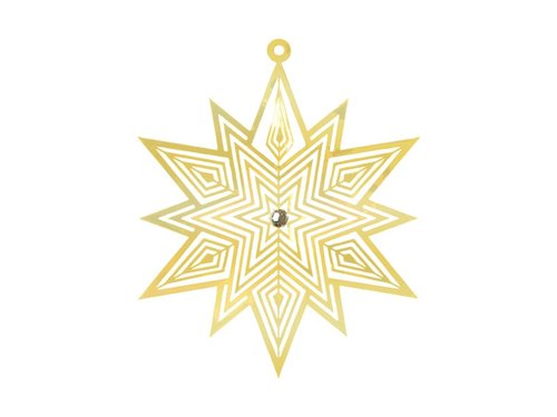 Vloka zlat zvs vnon plech. 11cm 1804B-14(12CM).10/001