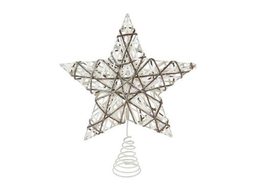 Hvězda špice na stromek vánoční 25x30cm FJ291428B