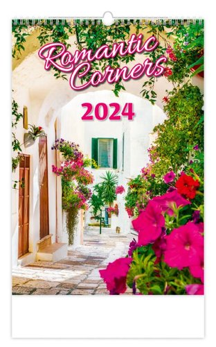 Stil Kalendář Romantic Corners 2024