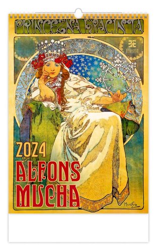 Stil Kalend Alfons Mucha 2024