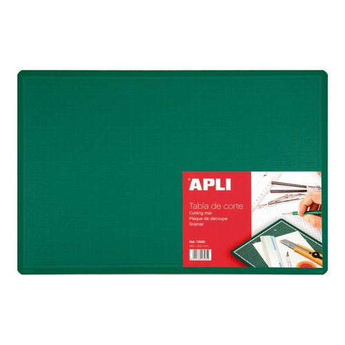 APLI ezac podloka vceelov, oboustrann, 450 x 300 mm, PVC, zelen