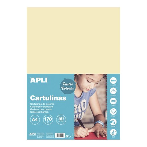APLI barevn papr, A4, 170 g, bov
