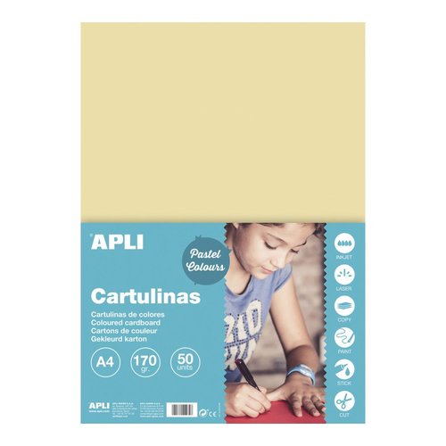 APLI barevn papr, A4, 170 g, krmov