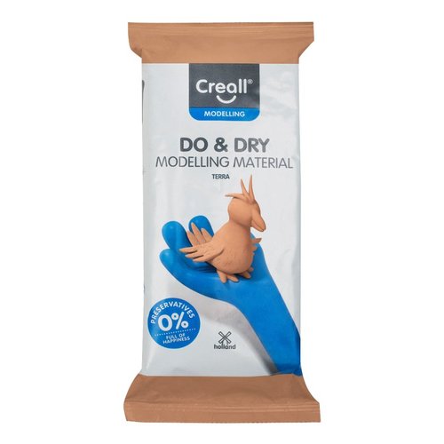 Creall samotvrdnouc modelovac hmota DO&amp;DRY hypoalergenn, 1000 g, terakota