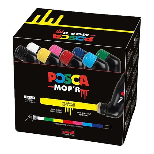 Posca PCM-22 8C MOPR, 3 - 19 mm, mix barev (8 ks)