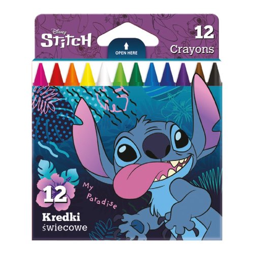 Colorino voskovky - Stitch, kulat, 12 barev