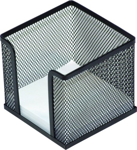 DONAU zsobnk na poznmkov papr Office Set, 95 x 95  mm, kov, ern