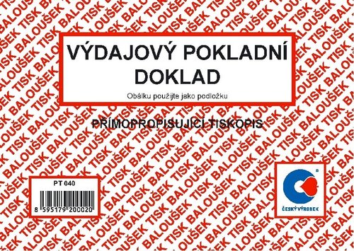 Vdajov pokladn doklad A6