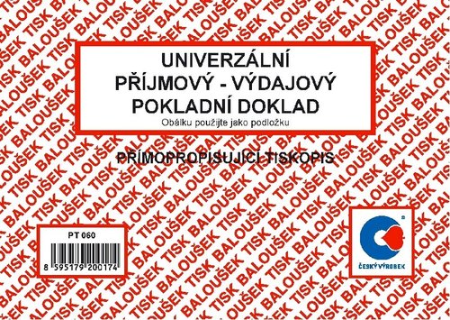 Univerzln pjmov - vdajov pokladn doklad A6