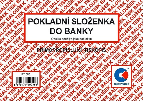 Pokladn sloenka do banky A6