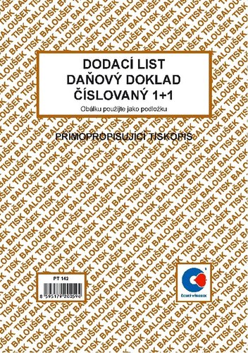 Dodac list - daov doklad A5 slovan