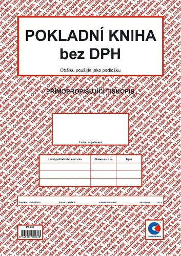 Pokladn kniha bez DPH A4