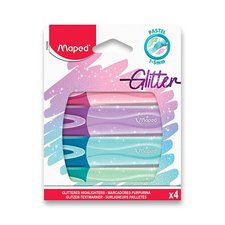 Zvrazova Maped Fluo Peps Classic Glitter sada 4 barev