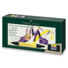 Popisova Faber-Castell Pitt Artist Pen Dual Marker Fashion sada 5 ks
