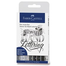 Faber-Castell Popisovač Pitt Artist Pen Hand Lettering 9 kusů