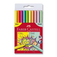 Faber-Castell Dtsk fixy  Grip 10 barev