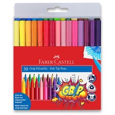 Dtsk fixy Faber-Castell Grip 30 barev