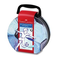 Dtsk fixy Faber-Castell Connector fotbal, 33 barev