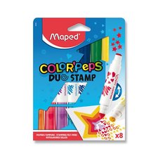 Maped Dětské fixy Color´Peps Duo Stamp 8 barev