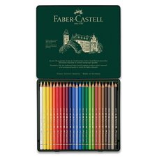 Faber-Castell Pastelky Polychromos plechov krabika, 24 barev