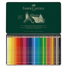 Faber-Castell Pastelky Polychromos plechov krabika, 36 barev