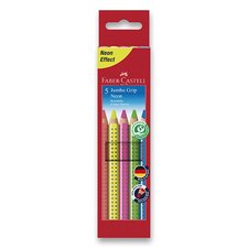 Pastelky Faber-Castell Colour Grip Jumbo Neon - sada, 5 barev