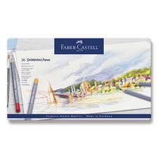 Faber-Castell Akvarelov pastelky Goldfaber Aqua plechov krabika, 36 barev